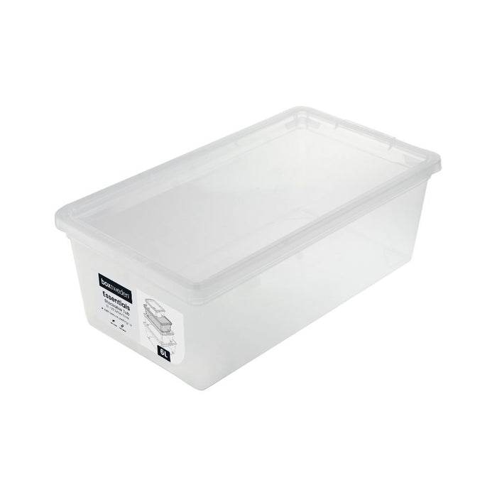 Boxsweden Essentials Stackable Tub 6L 33.5X19X11.5Cm Clear