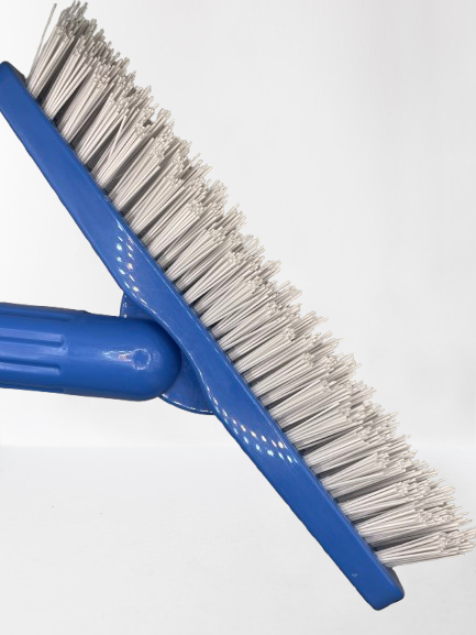 Oates B-BY0556B Hyg Grade Grout SCRUBBING Brush, Blue, STIFF CHISELLED BRISTLES WITH SWIVEL HEAD