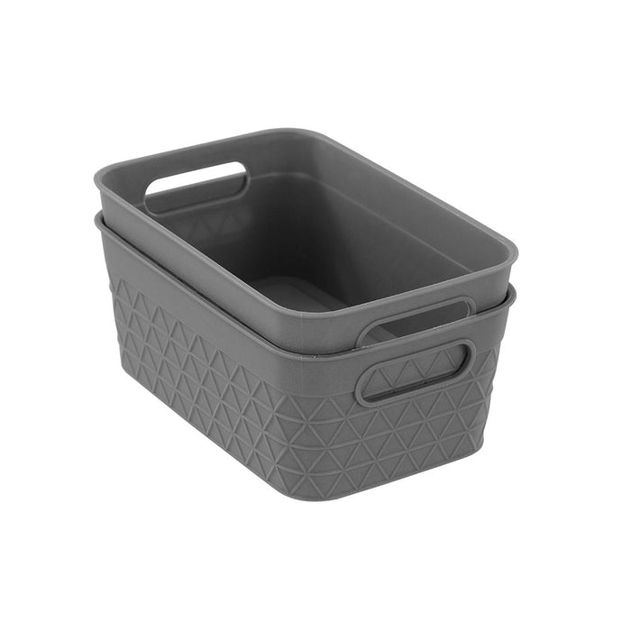 Boxsweden Trinity Basket 2Pk 16.5X10.5X6.5Cm