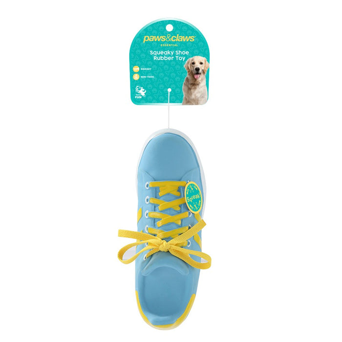 Paws & Claws SQUEAKY SHOE RUBBER LATEX PET TOY 24CM
