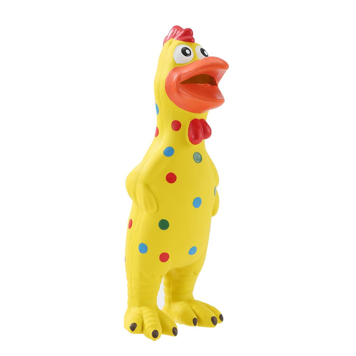 Paws & Claws SQUEAKY CHICKEN RUBBER LATEX PET TOY 24X10X7CM