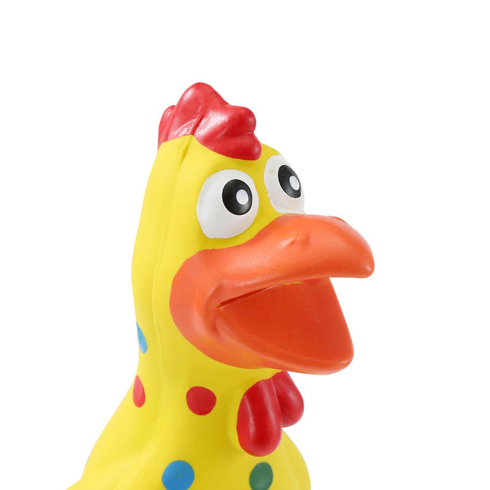 Paws & Claws SQUEAKY CHICKEN RUBBER LATEX PET TOY 24X10X7CM