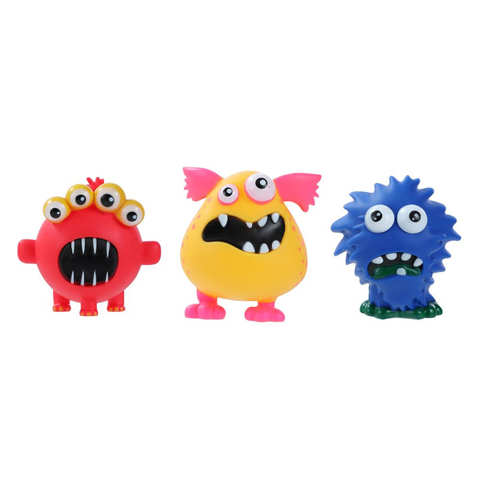 Paws & Claws VINYL CRAZY MONSTER SQUEAKY PET TOY 9.5X8.5CM