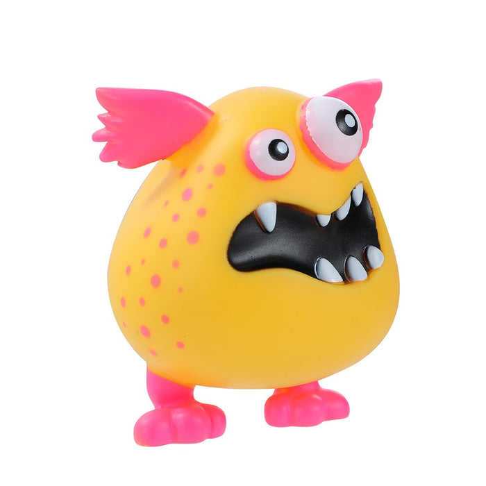 Paws & Claws VINYL CRAZY MONSTER SQUEAKY PET TOY 9.5X8.5CM
