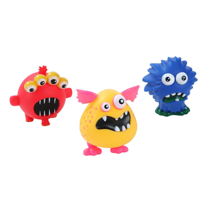 Paws & Claws VINYL CRAZY MONSTER SQUEAKY PET TOY 9.5X8.5CM