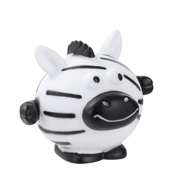Paws & Claws VINYL ZOO ANIMALS SQUEAKY PET TOY 11X9CM