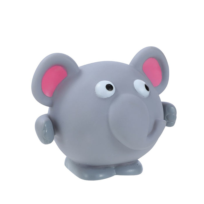 Paws & Claws VINYL ZOO ANIMALS SQUEAKY PET TOY 11X9CM