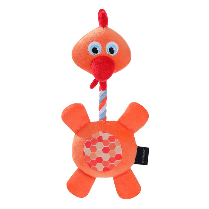 Paws & Claws PLUSH FARM ANIMALS W/ SQUEAKER PET TOY 31-35CM