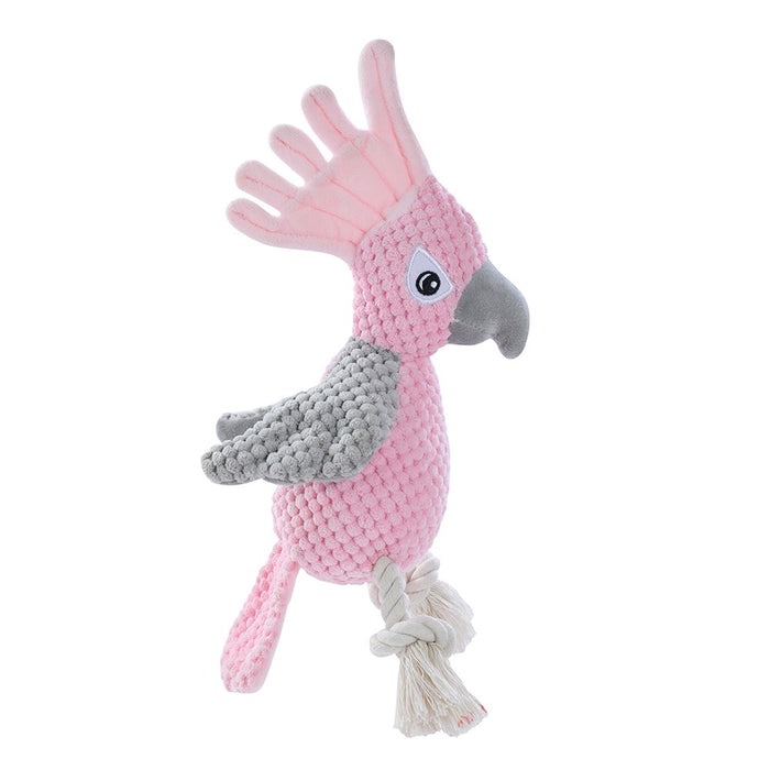 Paws & Claws COCKATOO PLUSH TOY PINK 30X8X10CM