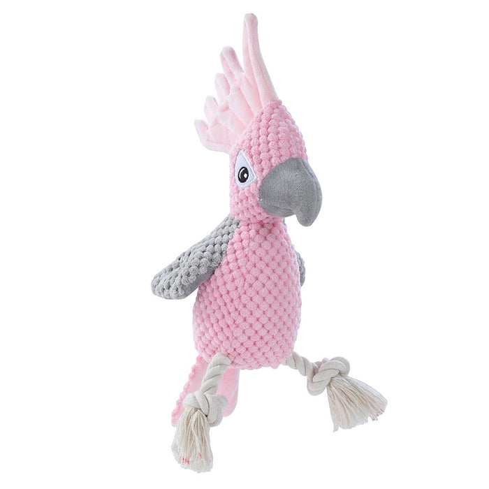 Paws & Claws COCKATOO PLUSH TOY PINK 30X8X10CM