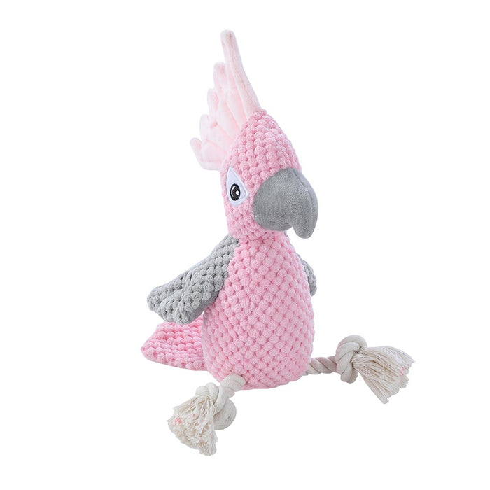 Paws & Claws COCKATOO PLUSH TOY PINK 30X8X10CM