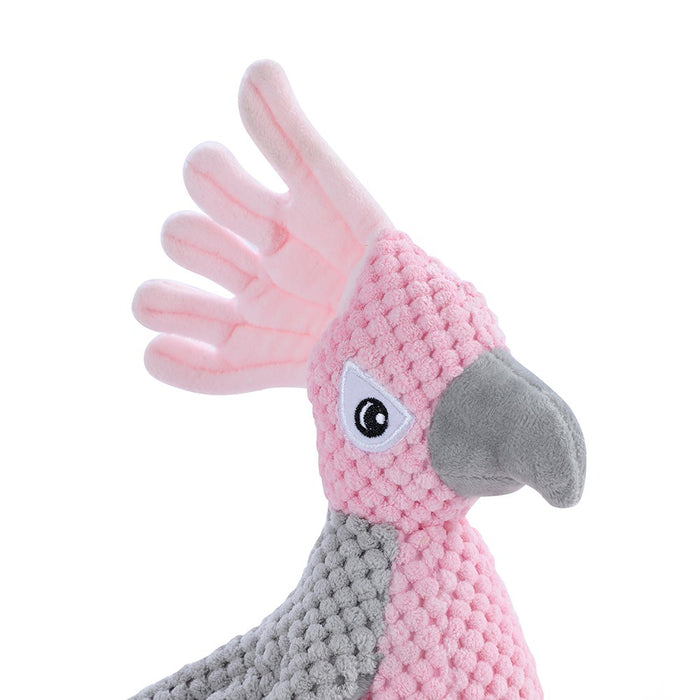 Paws & Claws COCKATOO PLUSH TOY PINK 30X8X10CM
