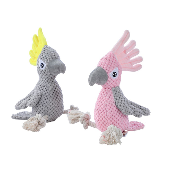 Paws & Claws COCKATOO PLUSH TOY PINK 30X8X10CM