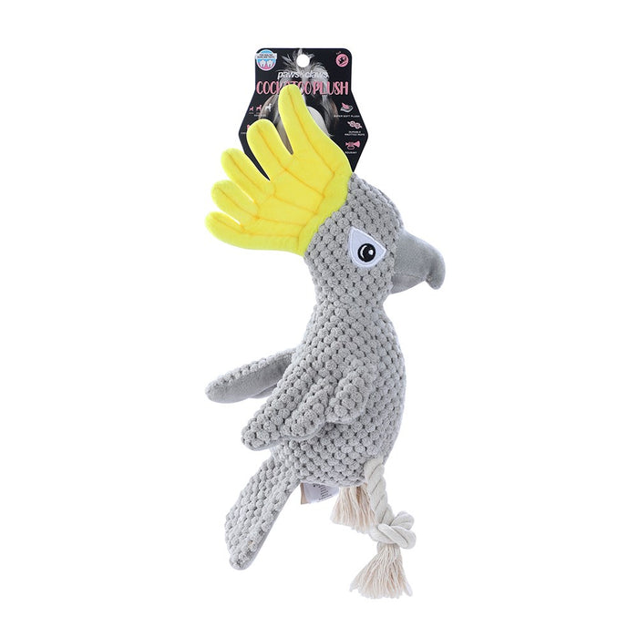 Paws & Claws COCKATOO PLUSH TOY GREY 30X8X10CM