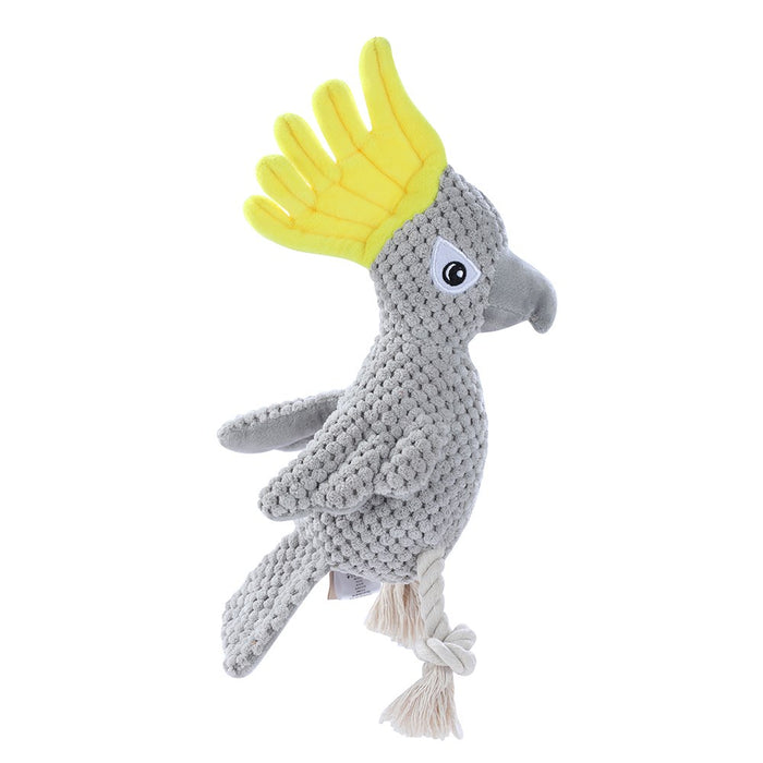 Paws & Claws COCKATOO PLUSH TOY GREY 30X8X10CM