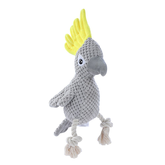 Paws & Claws COCKATOO PLUSH TOY GREY 30X8X10CM