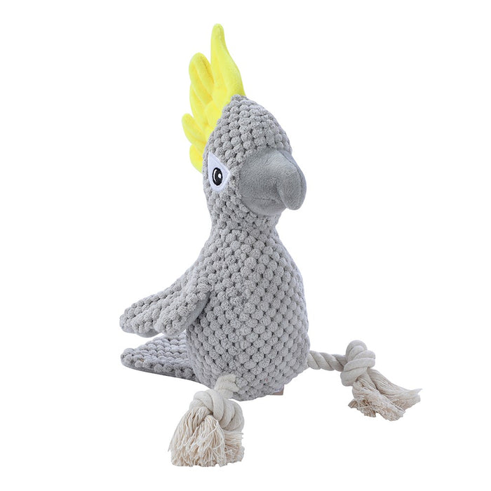Paws & Claws COCKATOO PLUSH TOY GREY 30X8X10CM