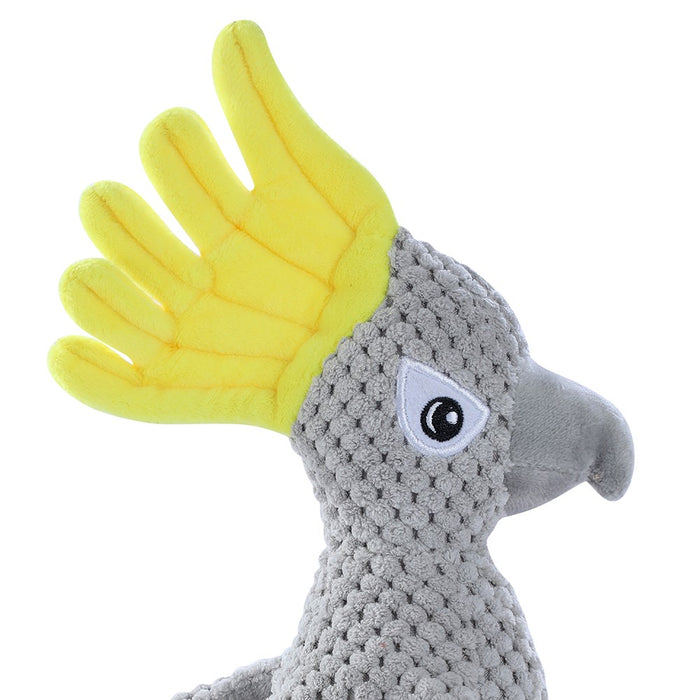 Paws & Claws COCKATOO PLUSH TOY GREY 30X8X10CM