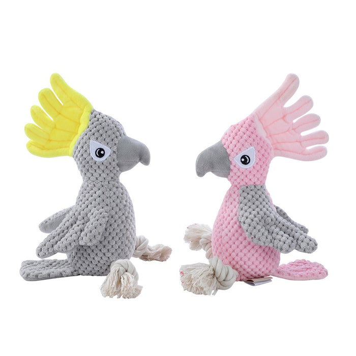 Paws & Claws COCKATOO PLUSH TOY GREY 30X8X10CM