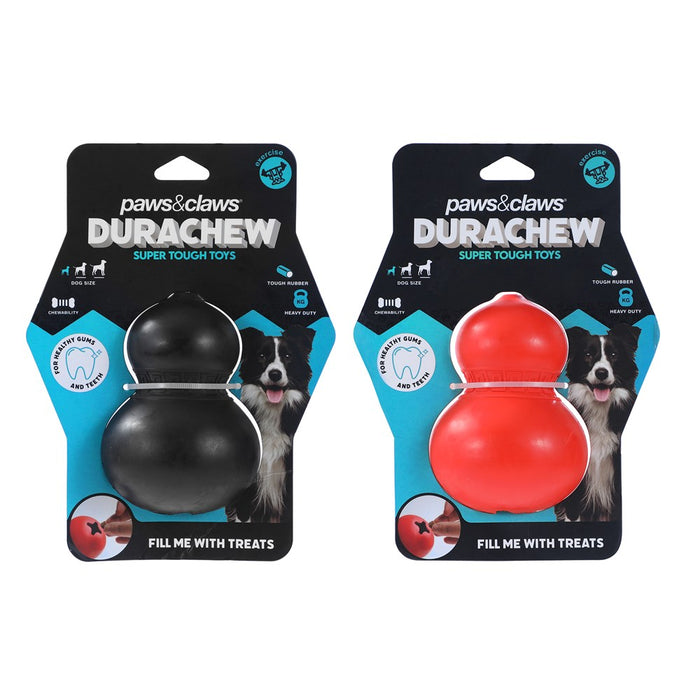Paws & Claws DURA CHEW RUBBER GOURD COLS 11X8.2X8.2CM