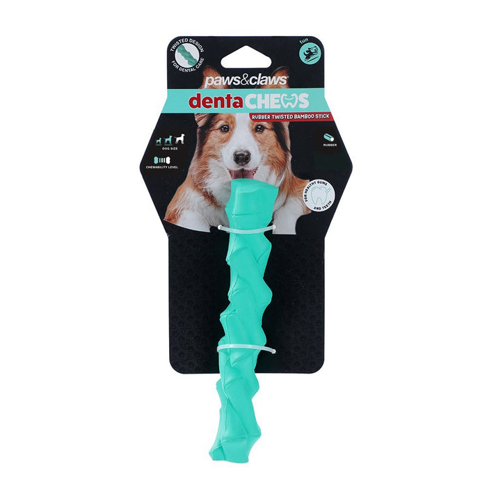 Paws & Claws DENTA CHEWS TWISTED BAMBOO STICK TOY 20X5X5CM