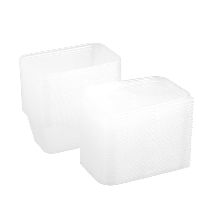 Lemon & Lime REUSABLE FOOD CONTAINER RECT 300ML VALUE 25PK