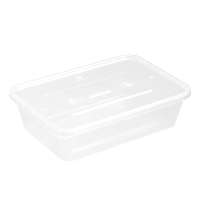 Lemon & Lime REUSABLE FOOD CONTAINER RECT 650ML 12PK