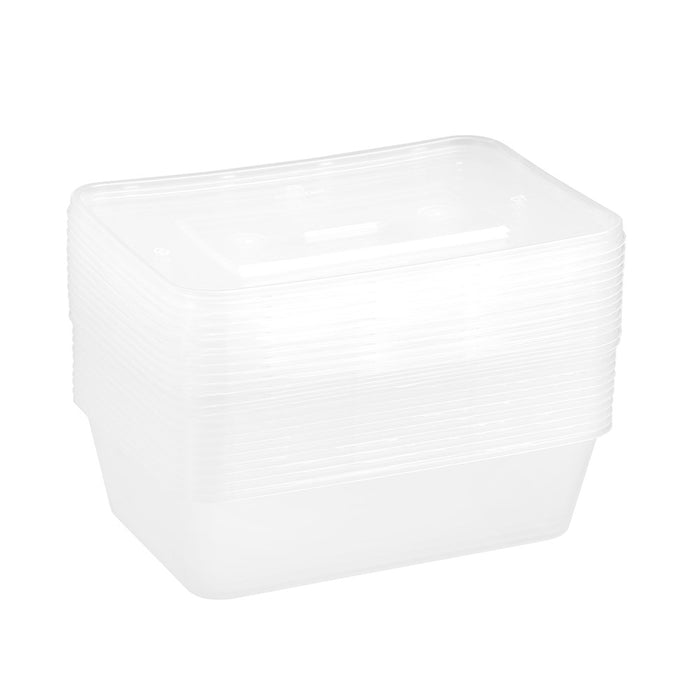 Lemon & Lime REUSABLE FOOD CONTAINER RECT 650ML 12PK
