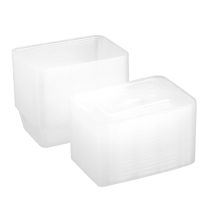 Lemon & Lime REUSABLE FOOD CONTAINER RECT 650ML VALUE 30PK