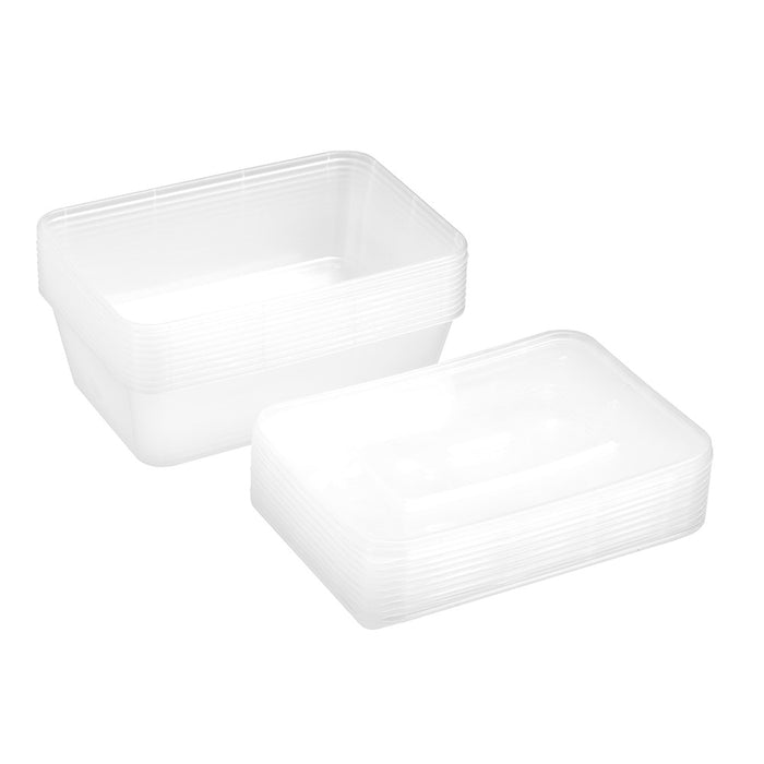 Lemon & Lime REUSABLE FOOD CONTAINER RECT 750ML 10PK