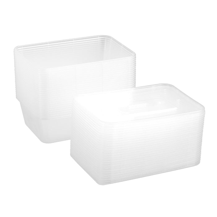 Lemon & Lime REUSABLE FOOD CONTAINER RECT 750ML VALUE 25PK