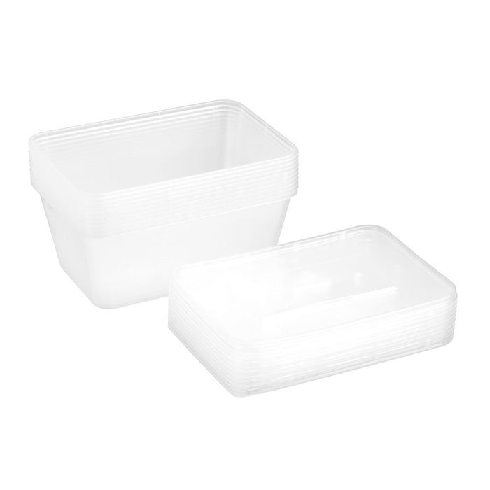 Lemon & Lime REUSABLE FOOD CONTAINER RECT 1L 10PK