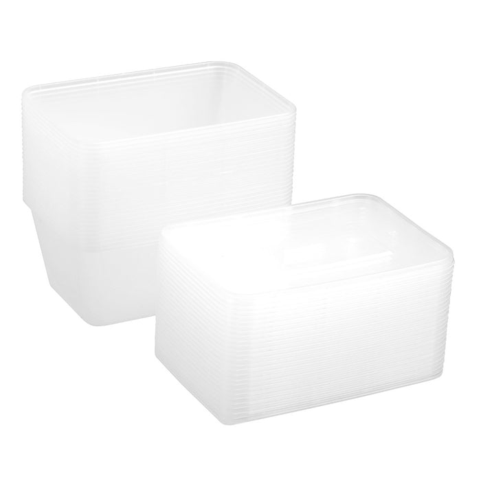 Lemon & Lime REUSABLE FOOD CONTAINER RECT 1L VALUE 25PK