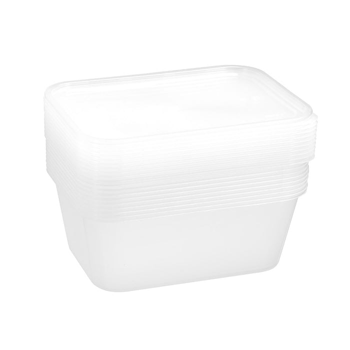 Lemon & Lime REUSABLE FOOD CONTAINER RECT 1.5L 10PK