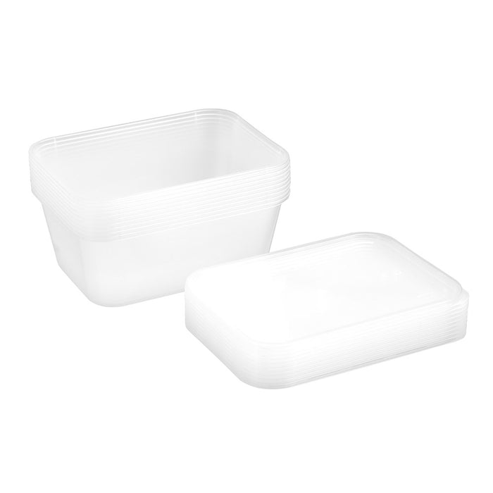 Lemon & Lime REUSABLE FOOD CONTAINER RECT 1.5L 10PK