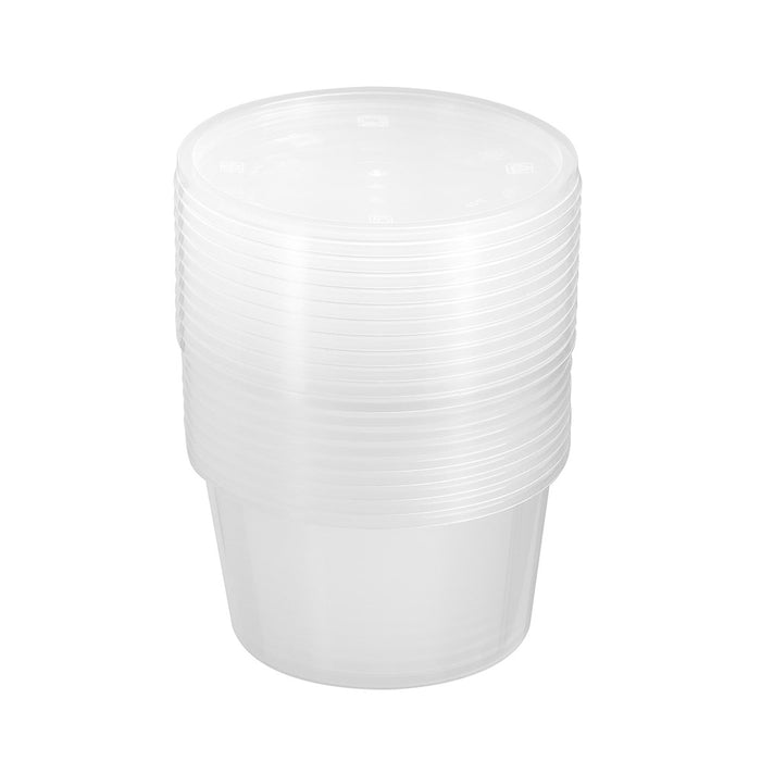 Lemon & Lime REUSABLE FOOD CONTAINER RND 500ML 10PK