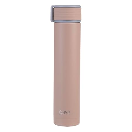 S/S D/WALL INS. DRINK BOTTLE W/ POWDERCOAT 250ML LATTE