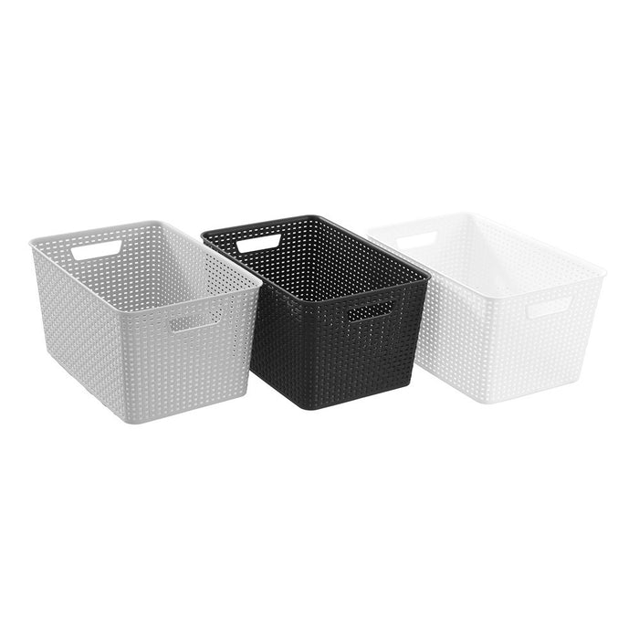 Boxsweden Woven Storage Basket 22L 41.5X28.5X22Cm