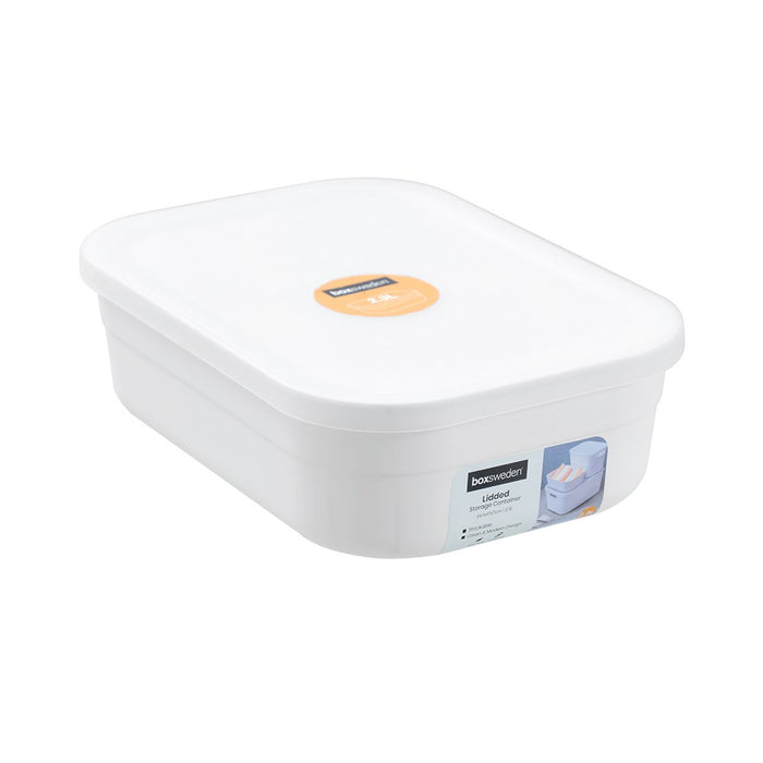 Boxsweden Storage Container Lidded 2.3L 24.5X17X7Cm