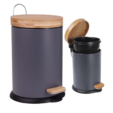 Eco Basics Rubbish Bin 5L - Charcoal