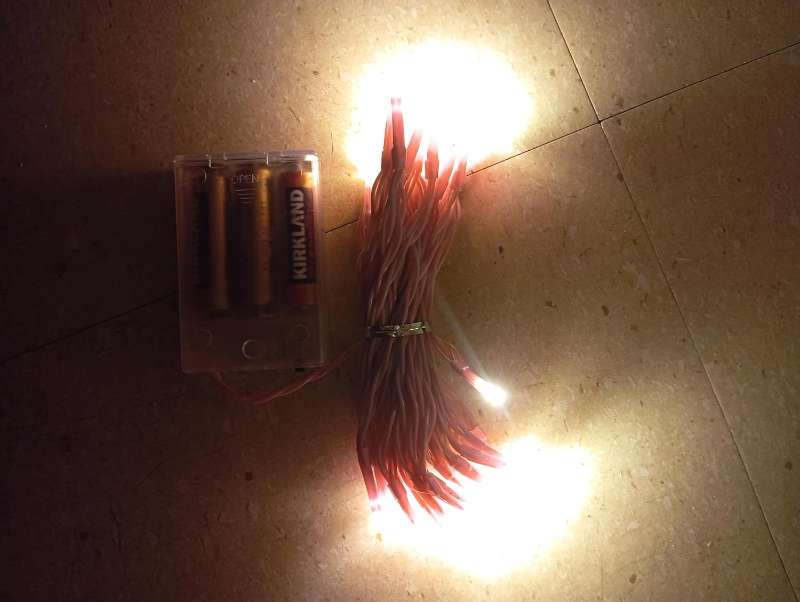 JPM Mini 3FT Artificial Christmas Tree for Tabletop, 50 LED Lights, 164 Branch Tips, Foldable Metal Base & Easy Assembly, Holiday Decor for Home, Office, Apartment
