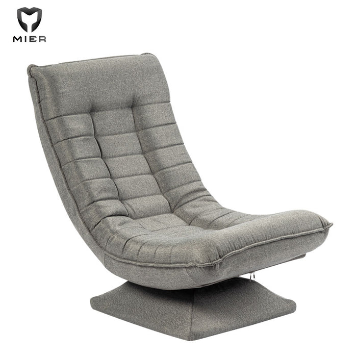 Single Seater Recliner Chair, Lazy Sofa Moon Shaped Foldable 360° Swivel Lounge Chair for Living Room, Bedroom, Gaming Use