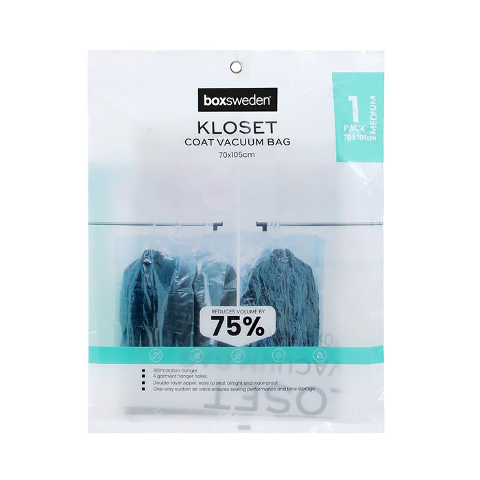 Boxsweden Kloset Space Saving Coat Vac Bag 70X105Cm