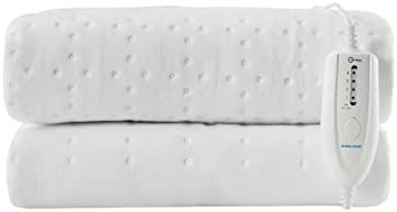 RHEIN HOME King Single Electric Blanket, Fitted Heated Underblanket with Overheat Protection, Waseable Fitted Electric Blanket with 4 Adjustable Heat Settings 10h Auto Off, SAA Approved (107×203cm)