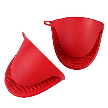 OVEN MITTS SET 2 RED