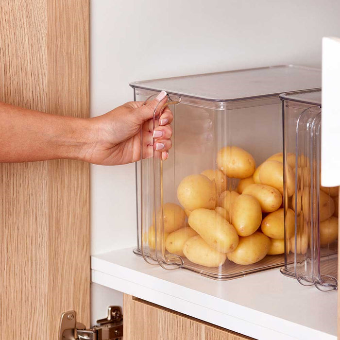 Boxsweden Crystal Easy Access Storer W/Lid 4.5L 13X32X15Cm