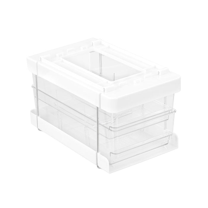 Boxsweden Crystal 2 Tier Drawer Trays With Dividers 30X18X25.5Cm