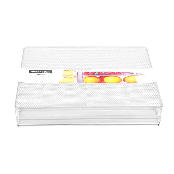 Lemon & Lime CRYSTAL FRIDGE TRAY W/LID 30X30X5.5CM