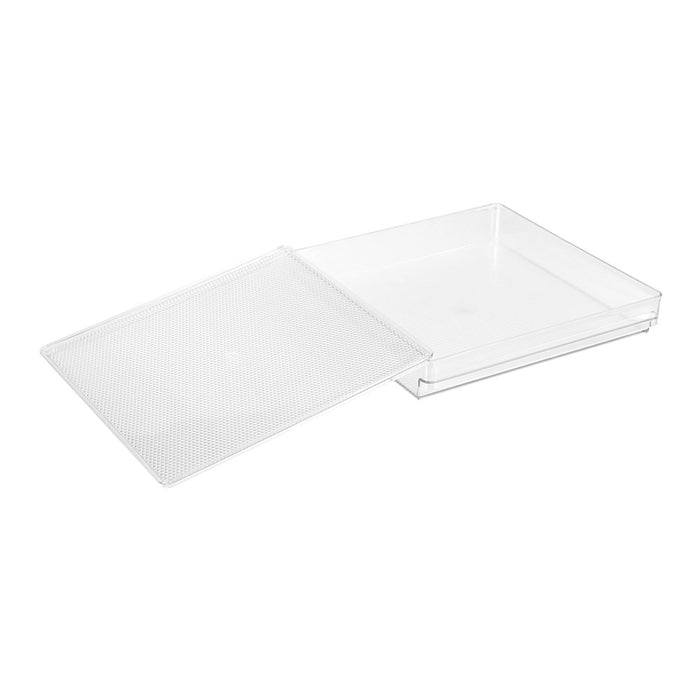 Lemon & Lime CRYSTAL FRIDGE TRAY W/LID 30X30X5.5CM