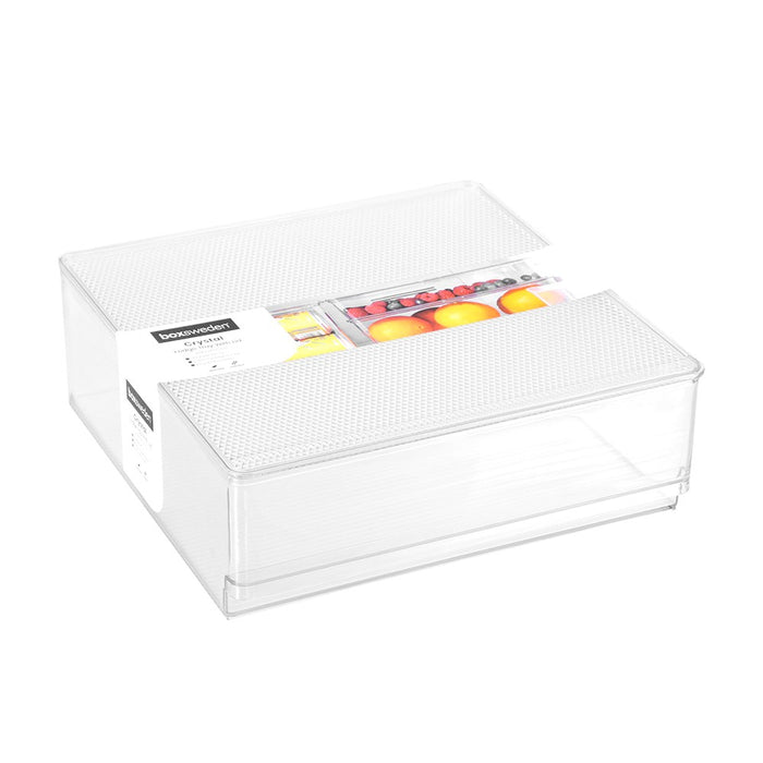Lemon & Lime CRYSTAL FRIDGE TRAY W/LID 30X30X10.5CM